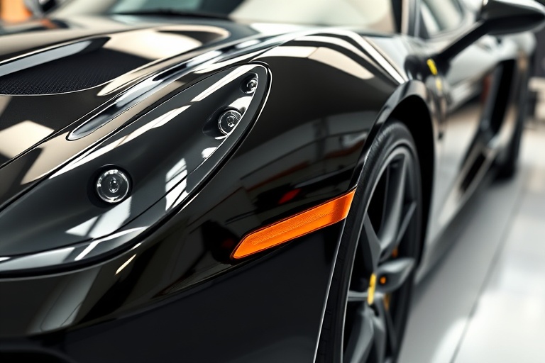Color paint protection film finish on a vehicle