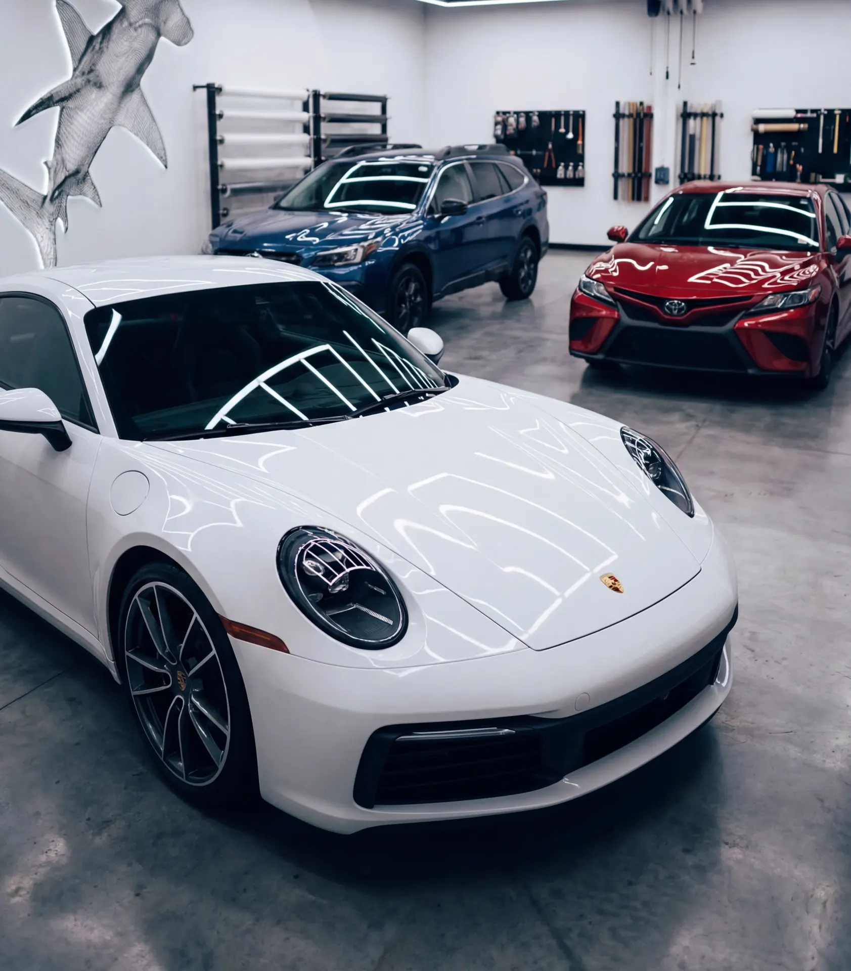 Flawless paint protection film finish on a protected vehicle
